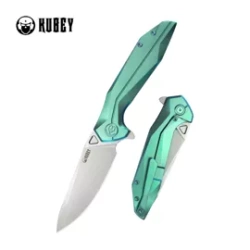 Kubey Nova Knife Green Titanium, Bead Blasted 14C28N (KB235H)