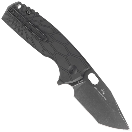 Nóż składany FOX Core Tanto Black FRN, Black Top Shield N690Co by Jesper Voxnæs (FX-612 BB)