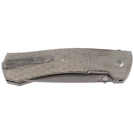 Viper Safe Green Canvas Micarta, Stonewashed M390 by Fabrizio Silvestrelli knife (V6016CG3D)