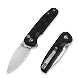 Civivi Mini Shakan Knife Black Aluminum, Satin Nitro-V (C20052F-1)