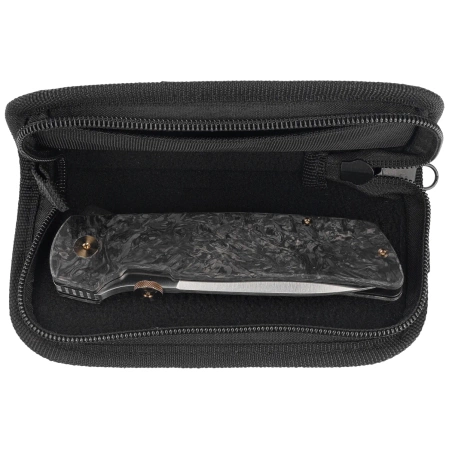 Nóż składany Fox Original Gangster LE No 321/350 Dark Matter Fat Carbon, Satin Elmax by Bob Terzuola (FX-ATC-OG01 CFMC)