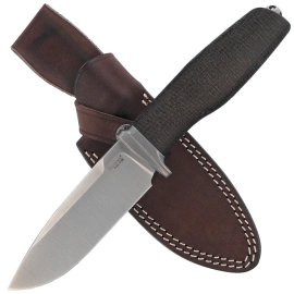 LionSteel Acha Green Burlap Micarta, Satin M390 by Molletta (AH BLG)