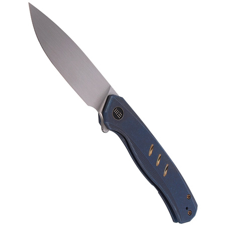We Knife LE No 518/610 Seer Blue Titanium / Bronze Satin, Hand Rubber Silver (WE20015-2)