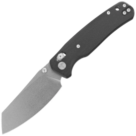 Bestechman Cicada's Wing Knife Black G10, Stonewashed 10Cr15MoV (BMK06I)