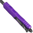 Microtech Dirac Delta D/E OTF Knife Purple Aluminum, Black M390 by Tony Marfione (227-1PU)