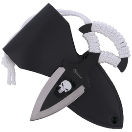 Nóż Martinez Albainox Skull Push Dagger White Cord, Black/Satin 3Cr13Mov (32452)