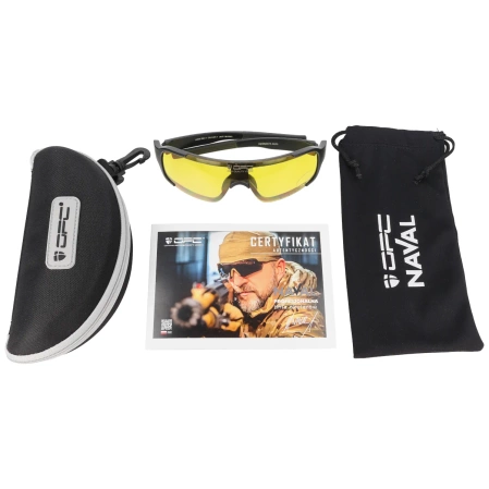 Okulary OPC Tactical JET I Naval Matt Black, Yellow (N TJ I MATT BLK YEL)