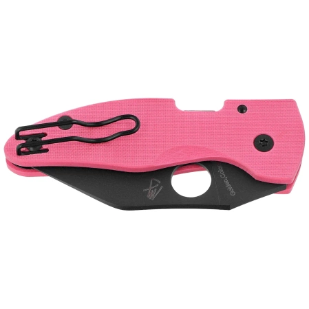 Spyderco MicroJimbo Sprint Run Knife Pink G10, Black DLC CPM S30V by Michael Janich (C264GPNBKP)