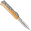 Microtech Glykon S/E Tan Aluminium/Titanium, Stonewashed M390 by Tony and Sean Marfione (184-10TA)