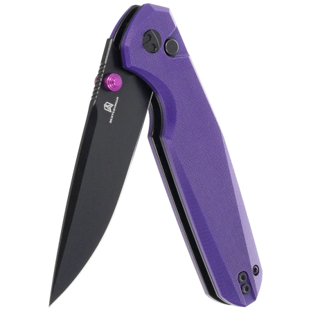 Nóż składany Bestechman Velix Purple G10, Black PVD 14C28N by Ostap Hel (BMK07F)