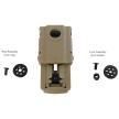 ESP Swiveling Belt Clip 360°, Khaki (UBC-01 KH)