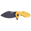 Nóż składany Kubey Noble Yellow G10, Dark Stonewashed D2 (KU236D)