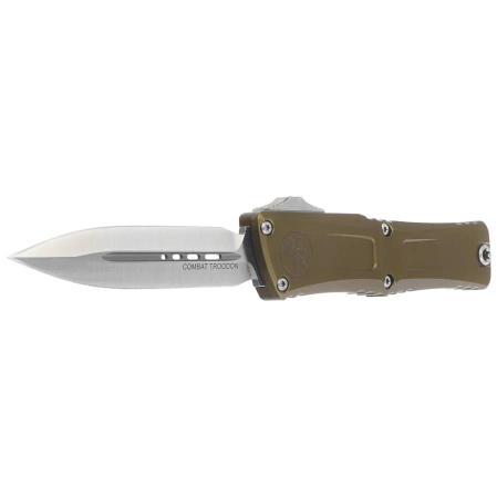 Nóż automatyczny OTF Microtech Combat Troodon Gen III D/E OD Green Aluminium, Satin M390MK by Tony Marfione (1142-4OD)