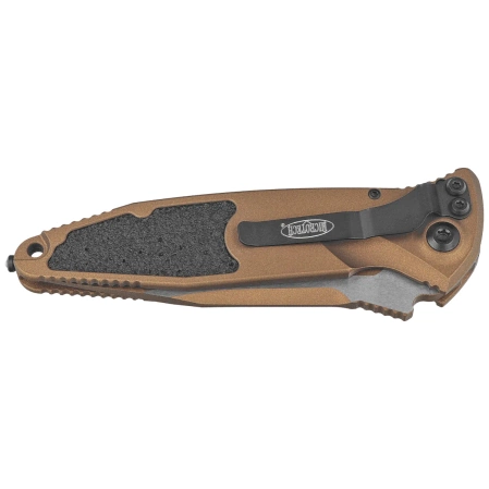 Microtech Socom Elite Auto S/E Knife Cerakote Burnt Bronze Aluminum, Cerakote Burnt Bronze M390 by Tony Marfione (160A-1UB-C19Z4)
