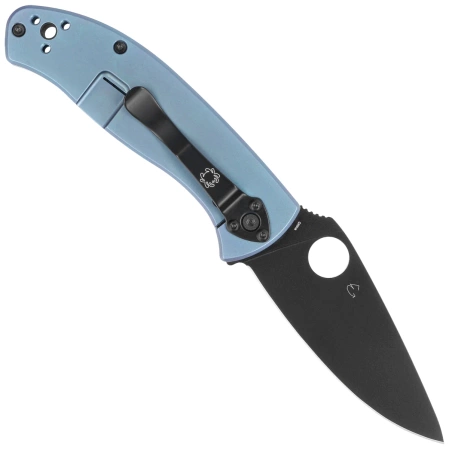 Nóż składany Spyderco Tenacious R.I.L. Blue Titanium, Black 8Cr13MoV by Eric Glesser (C122TIBLBKP)