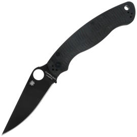 Nóż składany Spyderco Military 2 Salt Black G10, Black DLC MagnaCut by Sal, Eric Glesser (C36GMCBKP2)