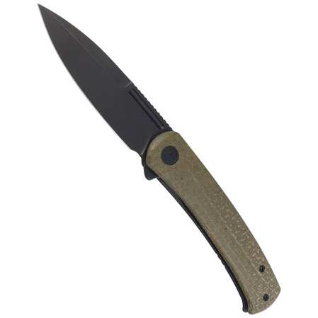 Nóż składany Civivi Cetos Green Micarta / Steel, Black Stonewashed 14C28N (C21025B-3)