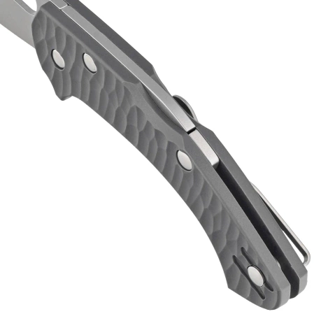 Nóż składany Fox Zero 2.0 Desert Warrior Gray FRN, Coarse Stonewashed Becut by Jens Ansø (FX-311 GY)