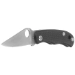 Spyderco Bug Knife Black G10, Satin 12C27 (C133GBKP)