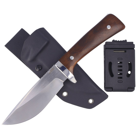 Kubey Knife Classical Full Tang, African Black Wood ,Satin D2 (KU160)