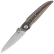 Bestech Prydwen Knife Bronze Titanium/Dark Matter Copper Fat Carbon, Stonewashed/Satin MagnaCut by Kombou (BT2409B)