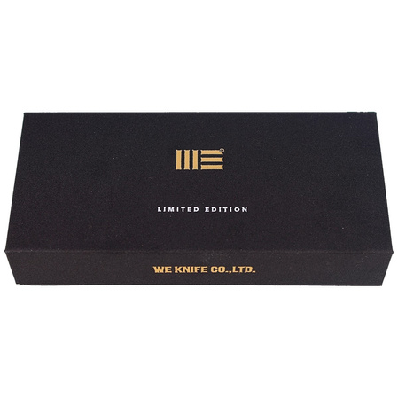 We Knife LE No 518/610 Seer Blue Titanium / Bronze Satin, Hand Rubber Silver (WE20015-2)