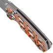 Nóż składany Remette RT-Rhino Blue/Orange G10, Beadblasted D2 (RNGD261)