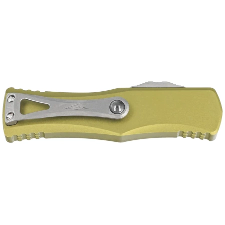 Microtech Hera Hellhound T/E Signature OD Green Aluminum, Stonewashed M390 by Tony and Sean Marfione