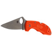 Nóż składany Spyderco Delica 4 FRN Orange Flat Ground Plain (C11FPOR)