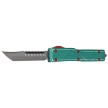 Microtech UTX-70 Hellhound Bounty Hunter Signature OTF Knife Distressed Green Aluminum, Apocalyptic M390 (419-10BH)