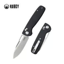 Nóż składany Kubey Bluff KU248D Black G10, Sandblasted 14C28N by Garet Caronna