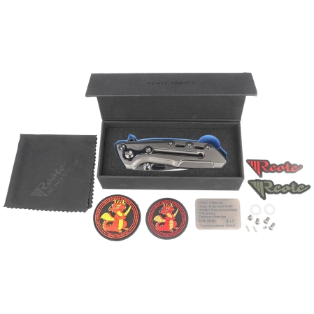 Reate T1000-V2 Gray Titanium/Zircuti Knife, Satin M390 by Alvin Lee