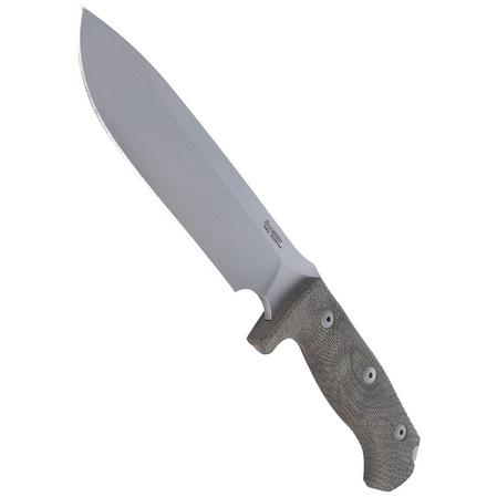 LionSteel Green Canvas, Fixed Satin Blade (M7 CVG)