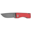 Kubey Akino Knife Red G10, Beadblasted 14C28N by Tiguass (KU2102F)