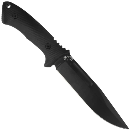 Spartan Blades Harsey Fighter Knife Black Polymer, Black 1095 Cro-Van by William W. Harsey (SBSL006BK)