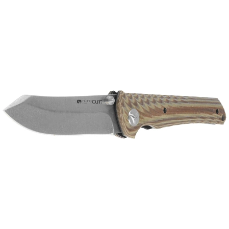 Tecnocut TCN6530K2-SSW Knife - Brown G10, Stonewashed 440