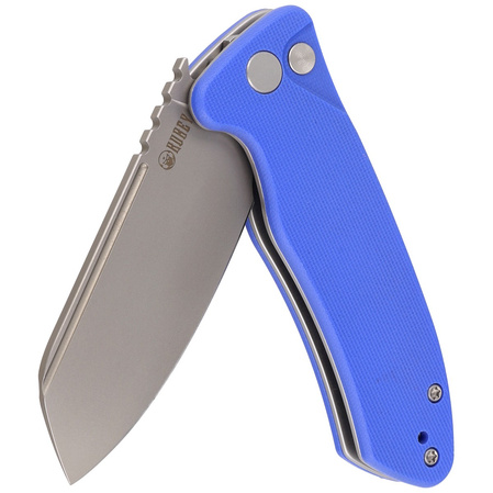 Kubey Creon Knife Blue G10, Beadblasted AUS-10 (KU336C)