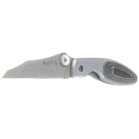 Muela KSC-7M Gray Aluminium/Black Micarta, Satin 440C