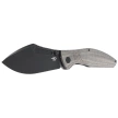 Bestech Lockness Black Canvas Micarta/Titanium, Black Stonewashed M390 by Koens Craft Knife (BT2205F)