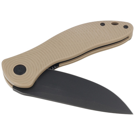 Civivi Synergy3 Tan G10, Black Stonewashed Nitro-V by Jim O'Young (C20075D-2)