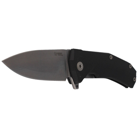 LionSteel KUR Black G10, Stonewashed Sleipner by Molletta (KUR BK)