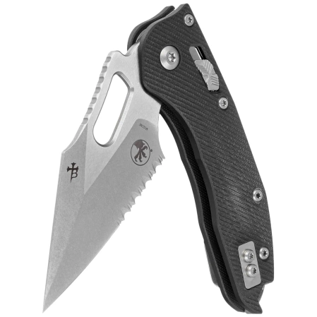 Nóż składany Microtech Stitch Ram-Lok S/E Black Fluted G10, Stonewashed P/S M390MK by Borka Blades and Tony Marfione (169RL-11FLGTBK)