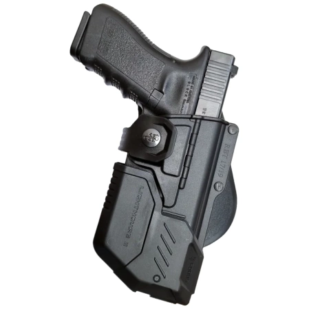 Fobus Rotating Paddle Holster, Glock 17, 22, 31 + Flashlights and Laser Guard (RBT17G2 Bundle RT)
