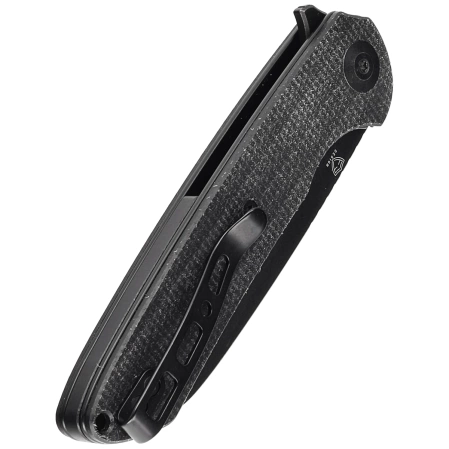 Nóż składany Sencut Kyril Black Micarta, Black Stonewashed 9Cr18MoV by Ferrum Forge Knife Works (S22001-3)