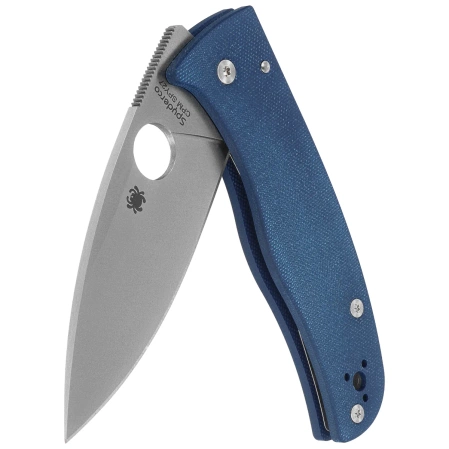 Spyderco Bodacious Knife Cobalt Blue G10, Satin CPM SPY27 by Sal Glesser (C263GPCBL)
