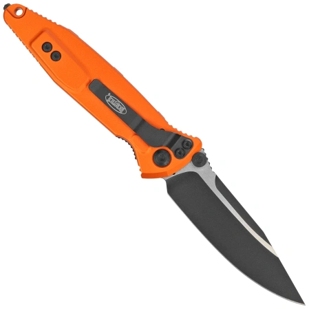 Microtech Socom Elite S/E-M Knife Orange Aluminum, Black M390MK by Tony Marfione (160-1OR)