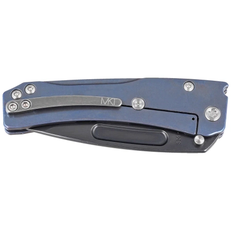 Medford Slim Midi Marauder Drop Point, Blue Titanium, Std HW/Clip, Black S45VN by Greg Medford (MK201SPD-37A2-TSCS-Q4)