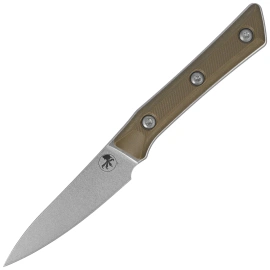 Microtech Pairing Kitchen Knife OD Green G10, Stonewashed MK390 (3500-10OD)