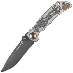 Nóż składany Spartan Blades Harsey Folder ''Crusaform'' Titanium, Black MagnaCut by William W. Harsey (SF5 Custom Crusaform)