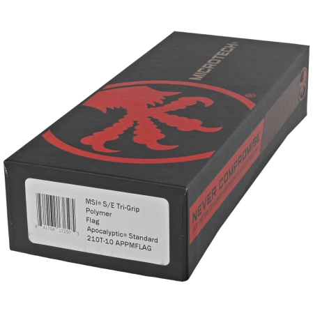 Nóż składany Microtech MSI S/E Ram-Lok Black Flag Tri-Grip Polymer, Apocalyptic M390MK by Tony Marfione (210T-10APPMFLAG)